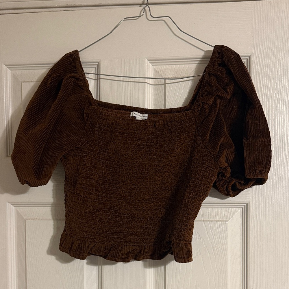 American eagle blouse cropped top